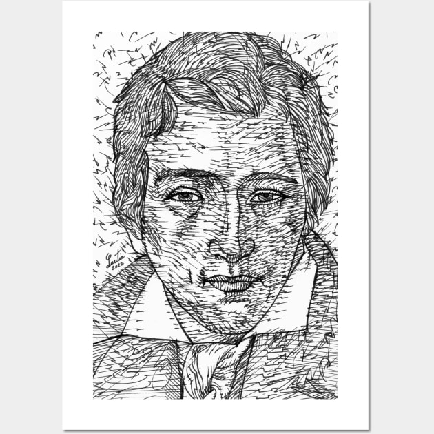 HEINRICH HEINE ink portrait Wall Art by lautir